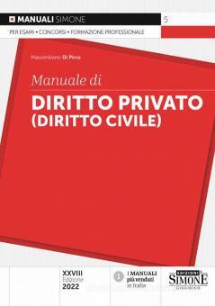 Manuale Di Diritto Privato 2022 | Libreria Universitaria Chioschi Gialli